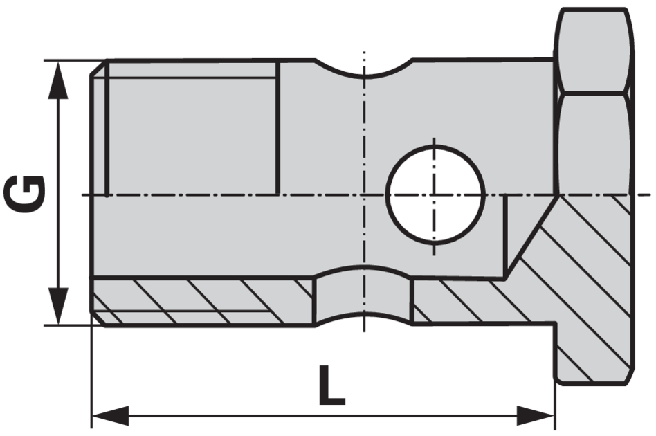 Hohlschraube M12 x 1,5 L24 GartenShop24 - Hochwertige Gartengeräte