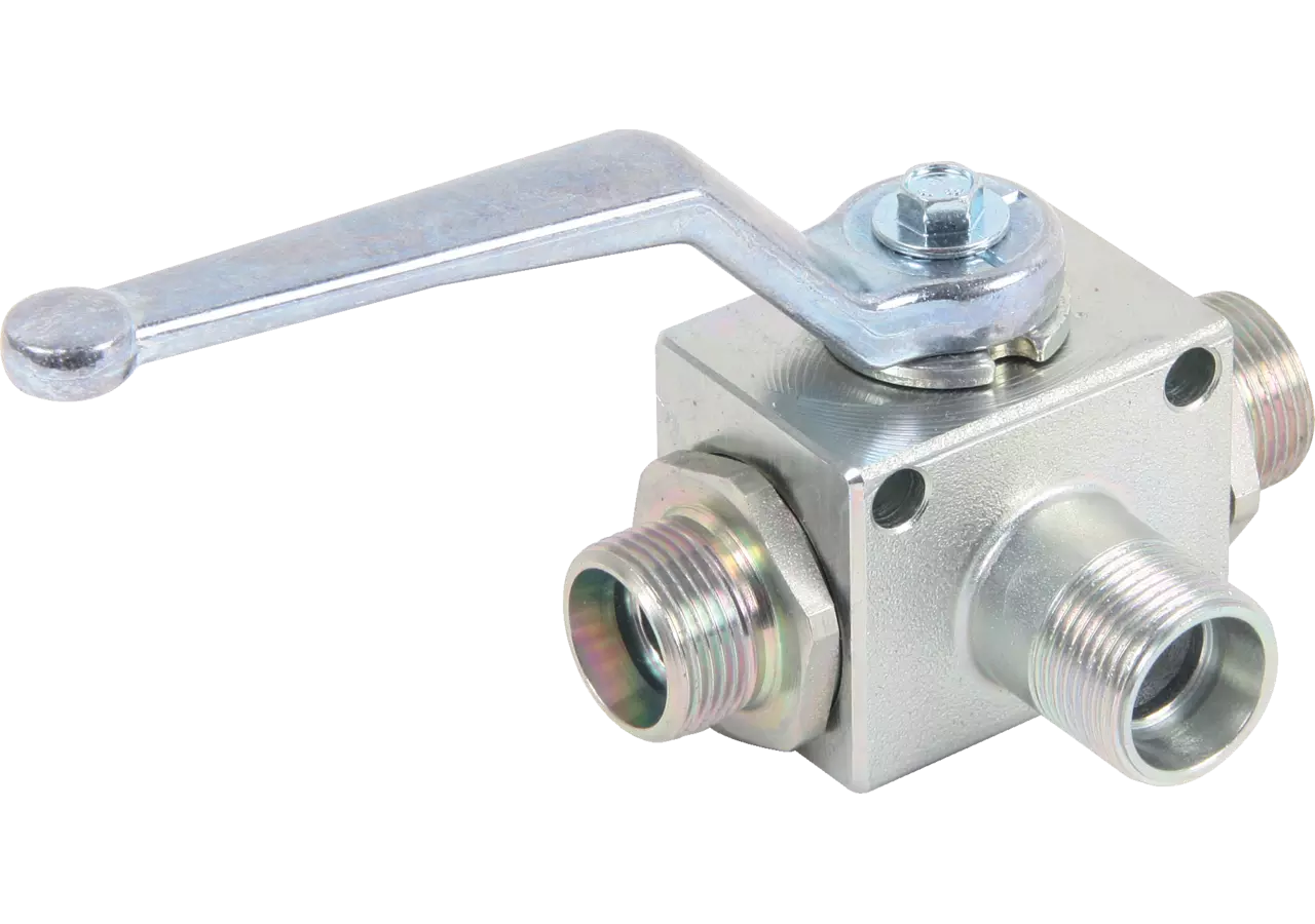 Hochdruck-Kugelhahn 3/2L 8L DN06, mit Bohrung GartenShop24 - Hochwertige Gartengeräte