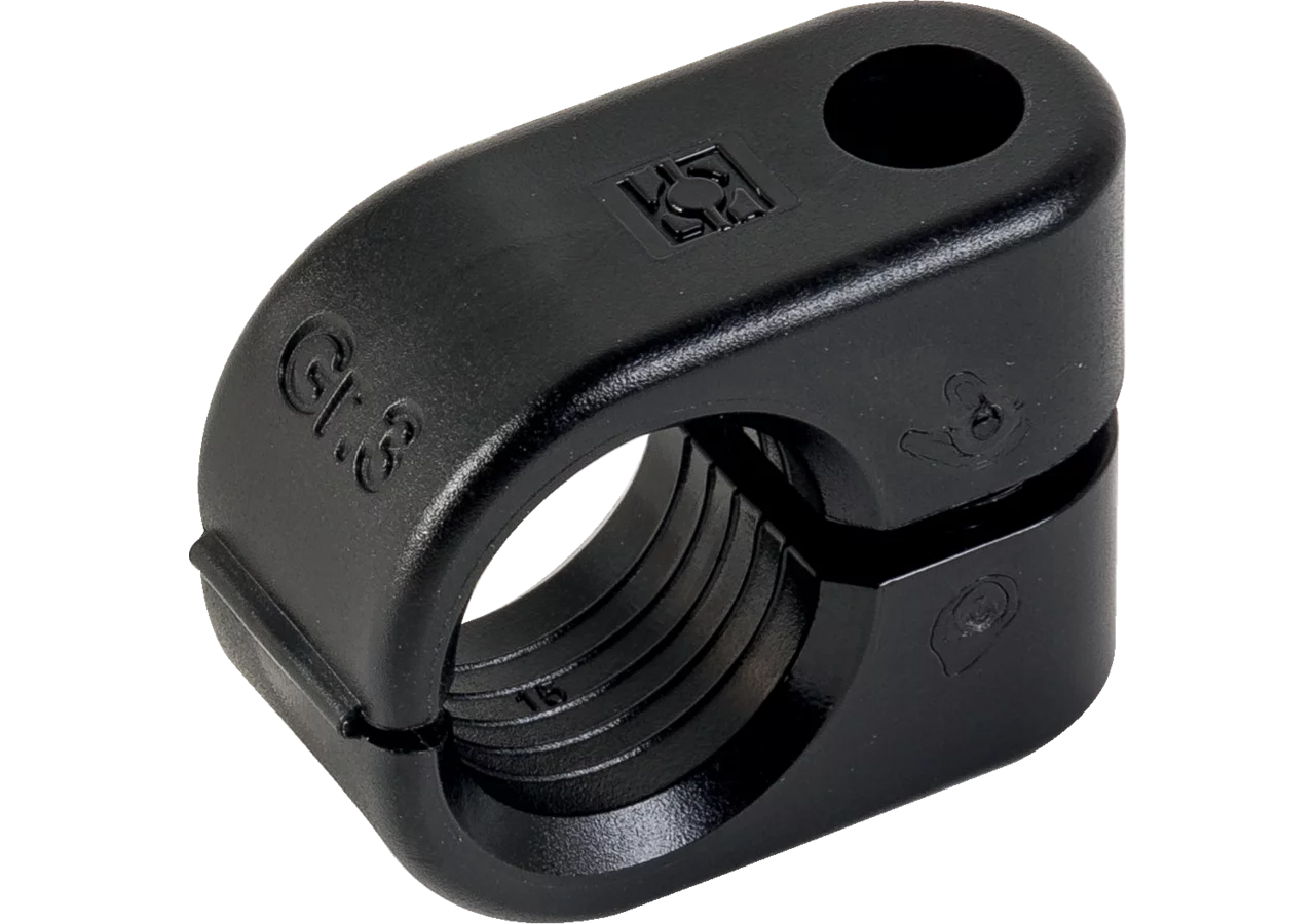 Schellenhälfte einfach, LN3, Rohr Dm 15 mm STAUFF