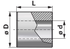 Anschweißbuchse Dm 25,25/50 x 50 Contarini