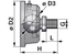 Kugelkopfende Dm 55 / M32 x 2, schraubbar GartenShop24 - Hochwertige Gartengeräte