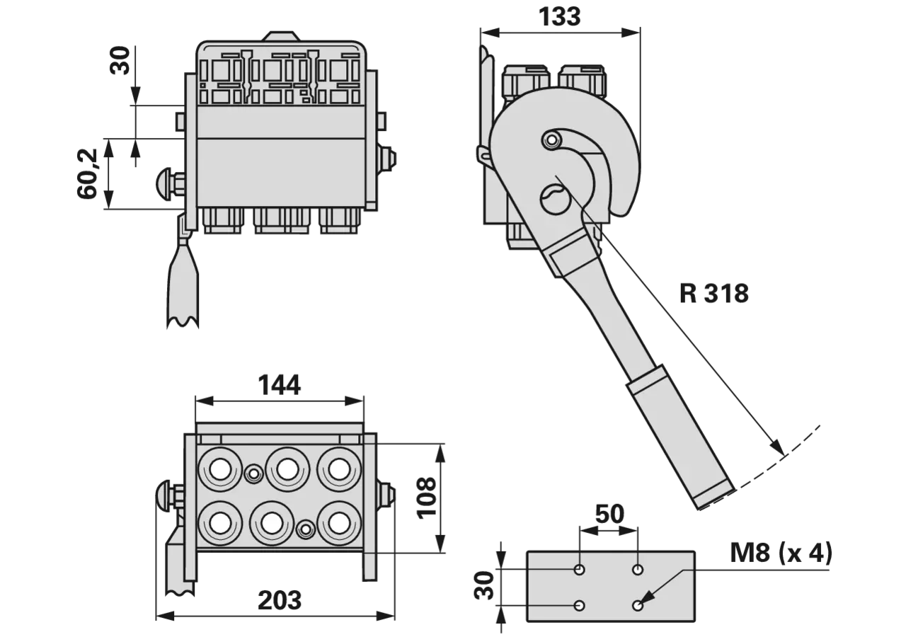 Multikuppler 2P608 6x 1/2 Fixteil Faster