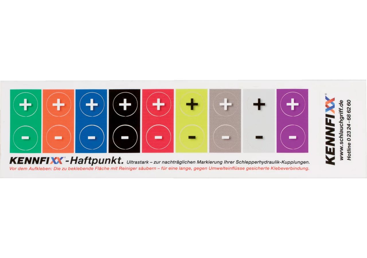 KENNFIXX Haftpunkt Bogen mit 9 Farben KENNFIXX