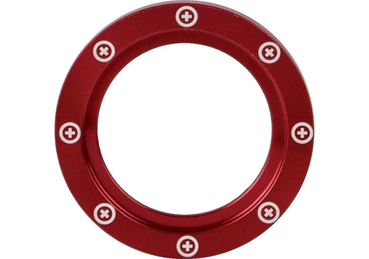 KENNFIXX Ring BG3 Rot mit Symbol + KENNFIXX