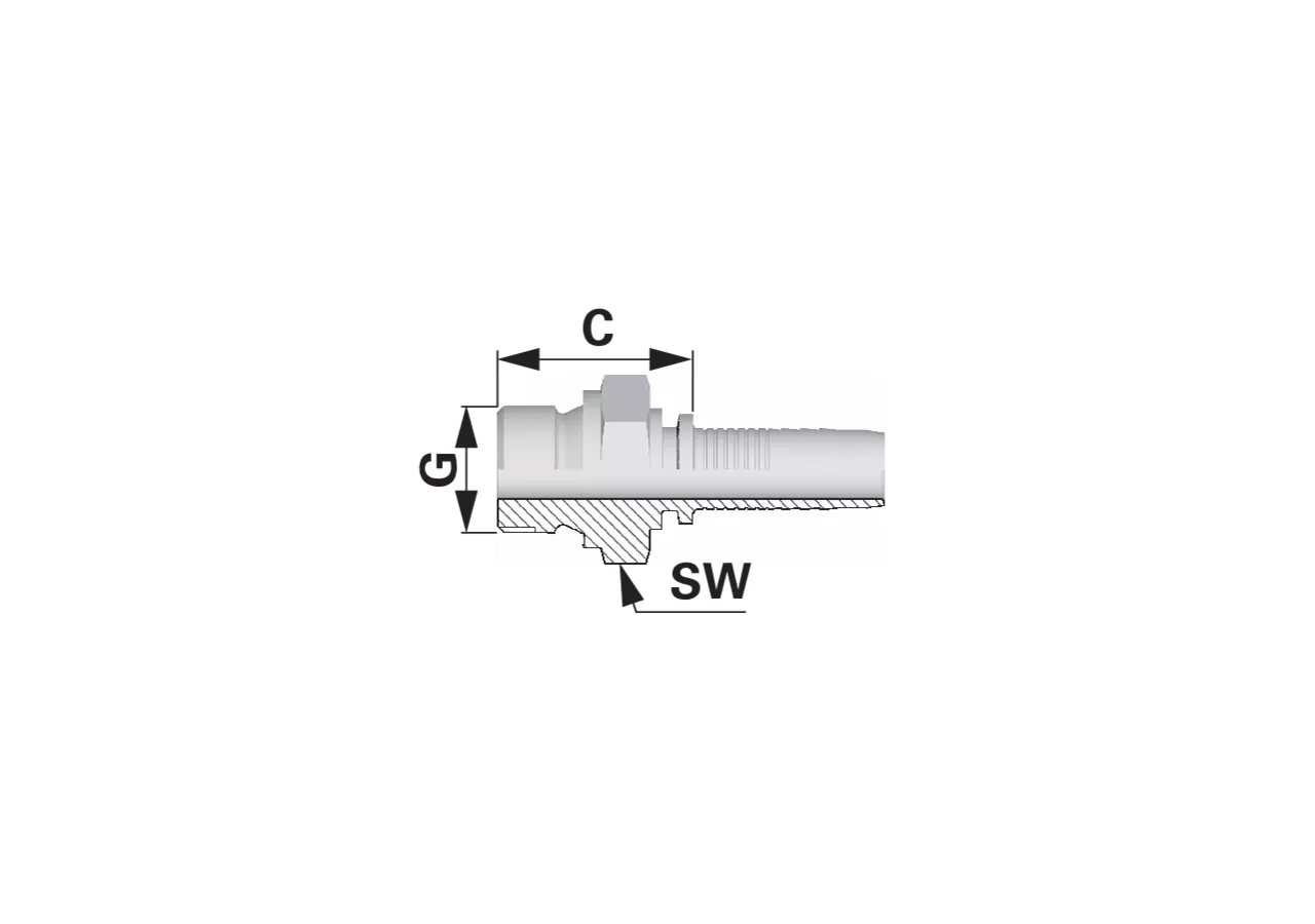 Gewindezapfen AGMFD DN16 M26 x 1,5 Standard GartenShop24 - Hochwertige Gartengeräte