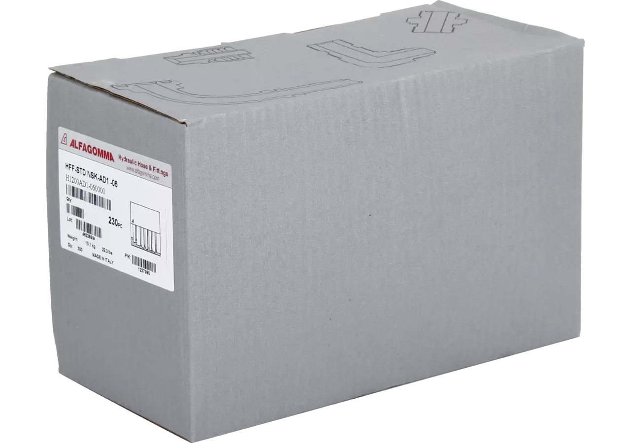Pressfassung H1200AD2-04 DN06, 350 Stück Standard Alfagomma