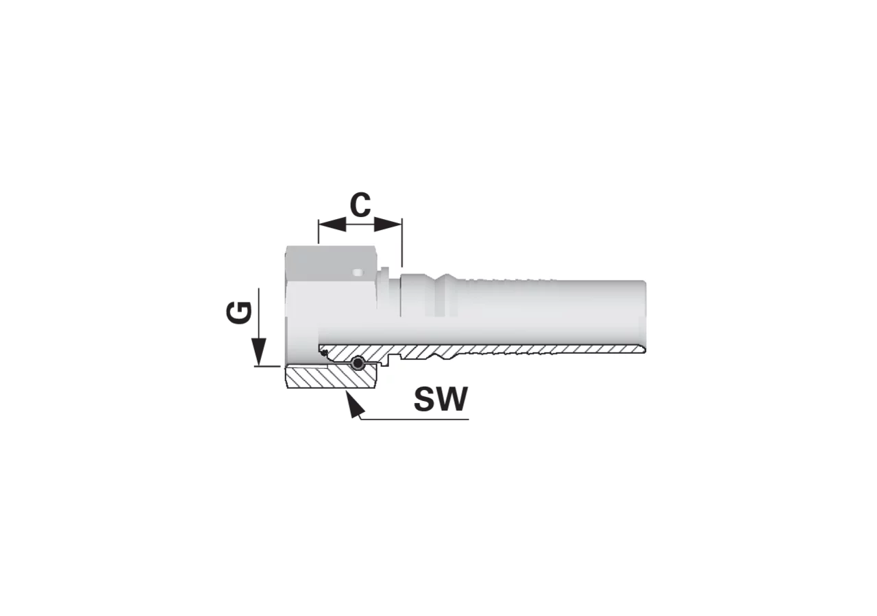 Dichtkegel DKOR IL DN25 1 Interlock Alfagomma