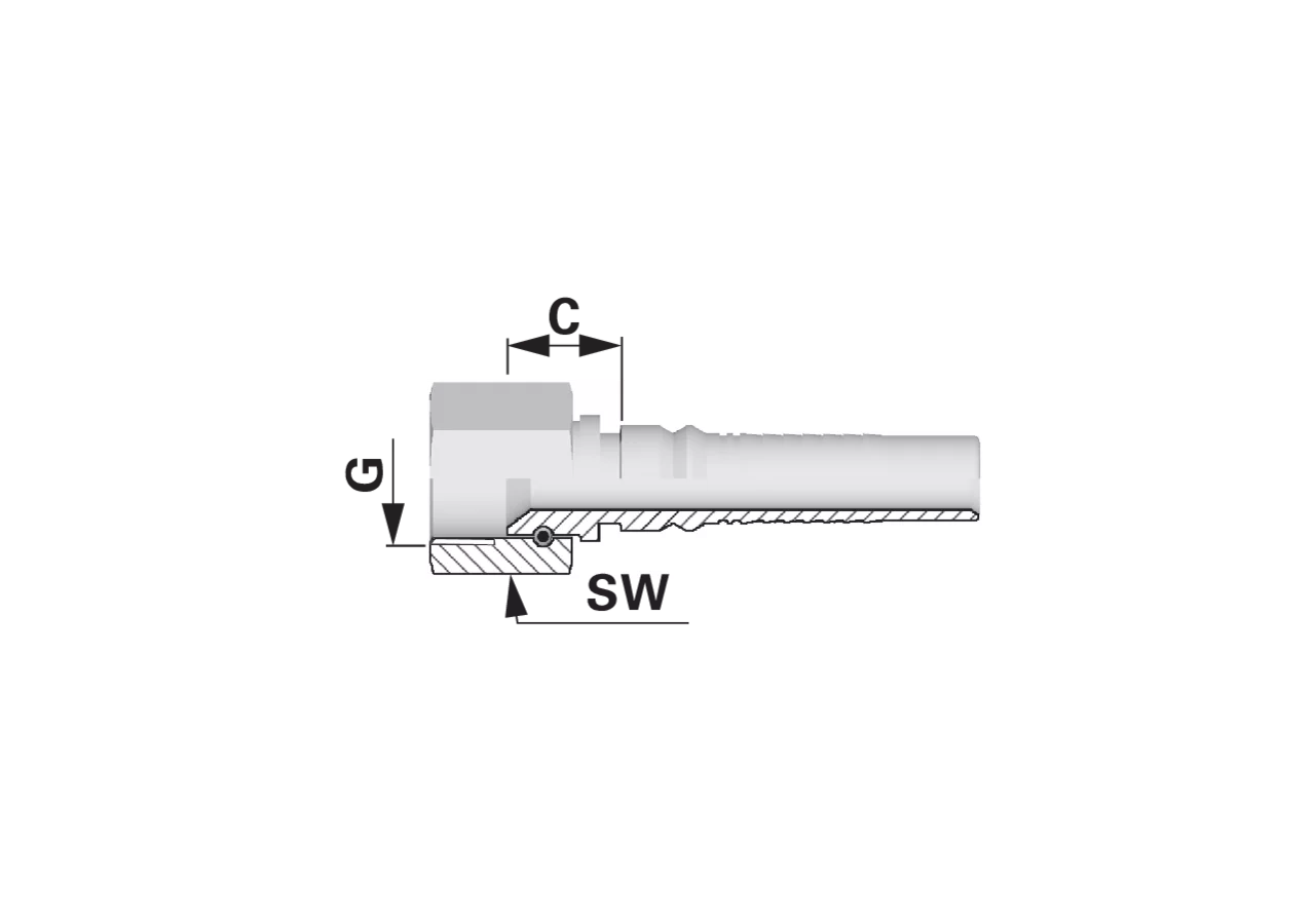 Dichtkegel DKJ IL DN25 1 5/8-12 Interlock Alfagomma