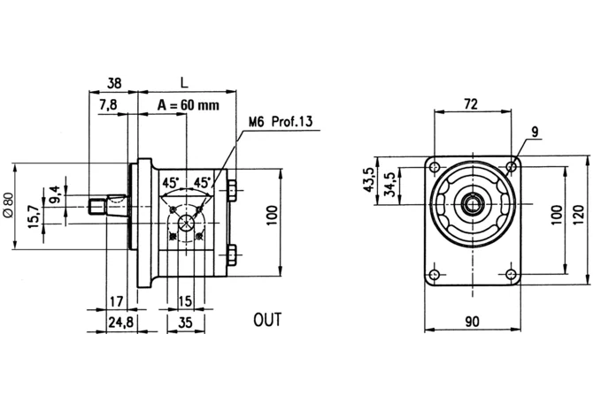 Hydraulikpumpe 2TK 16 S BC A60 GartenShop24 - Hochwertige Gartengeräte