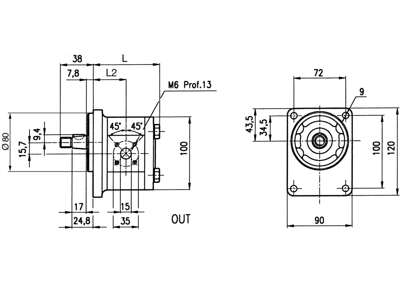 Hydraulikpumpe 2TK 14 S BC GartenShop24 - Hochwertige Gartengeräte