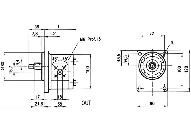Hydraulikpumpe 2TK 16 S BC GartenShop24 - Hochwertige Gartengeräte