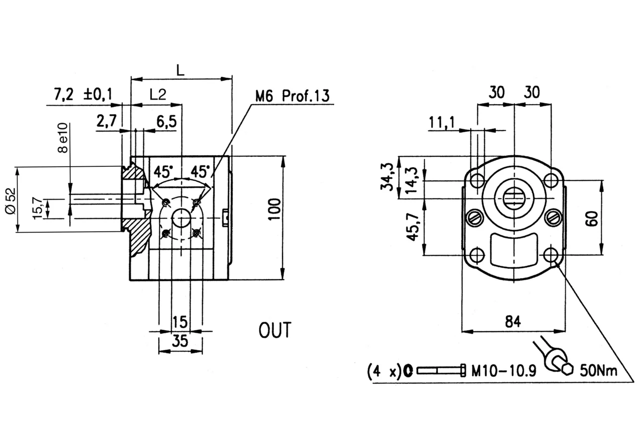 Hydraulikpumpe 2TK 22 S ME GartenShop24 - Hochwertige Gartengeräte