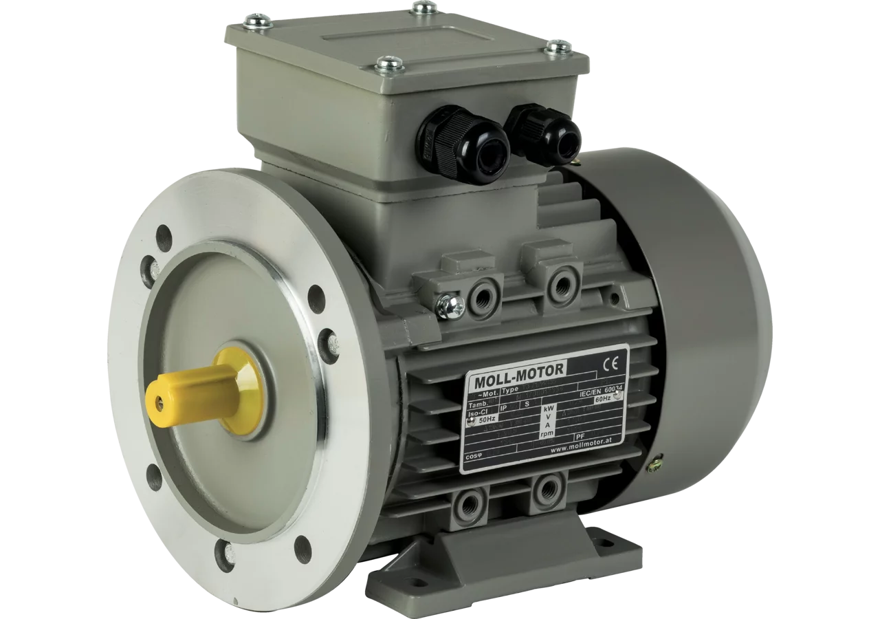 Elektromotor 0,25 kW, B3/B5, IP55, 400 V / 50 Hz, IE1 GartenShop24 - Hochwertige Gartengeräte