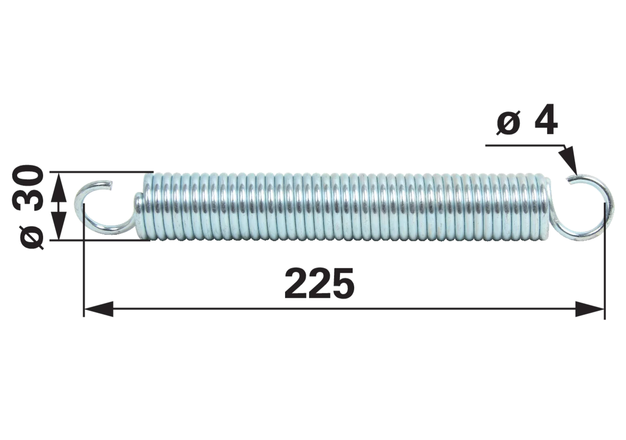 Zugfeder lose, zu 00815478 GartenShop24 - Hochwertige Gartengeräte