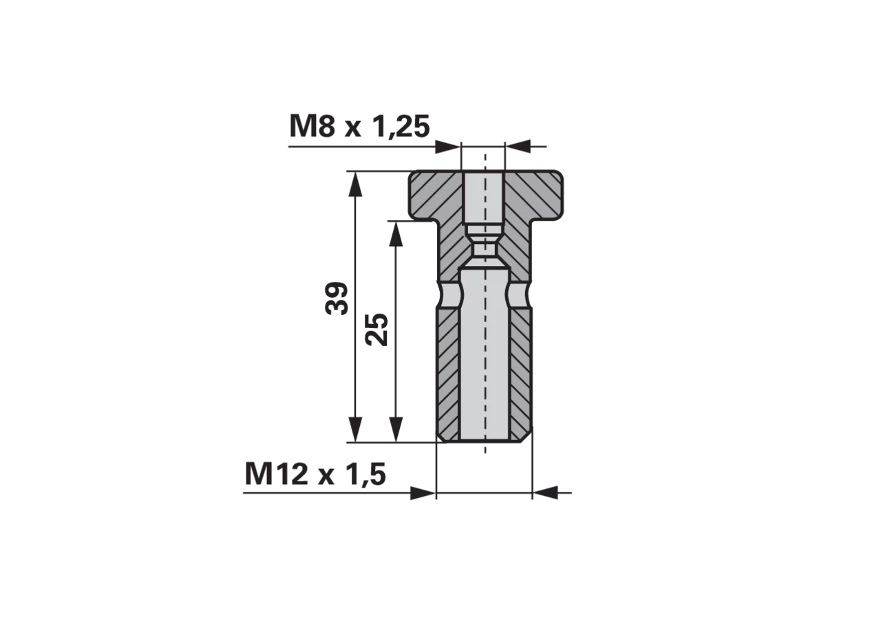 Hohlschraube M12 x 1,5 mit Entlüftung GartenShop24 - Hochwertige Gartengeräte
