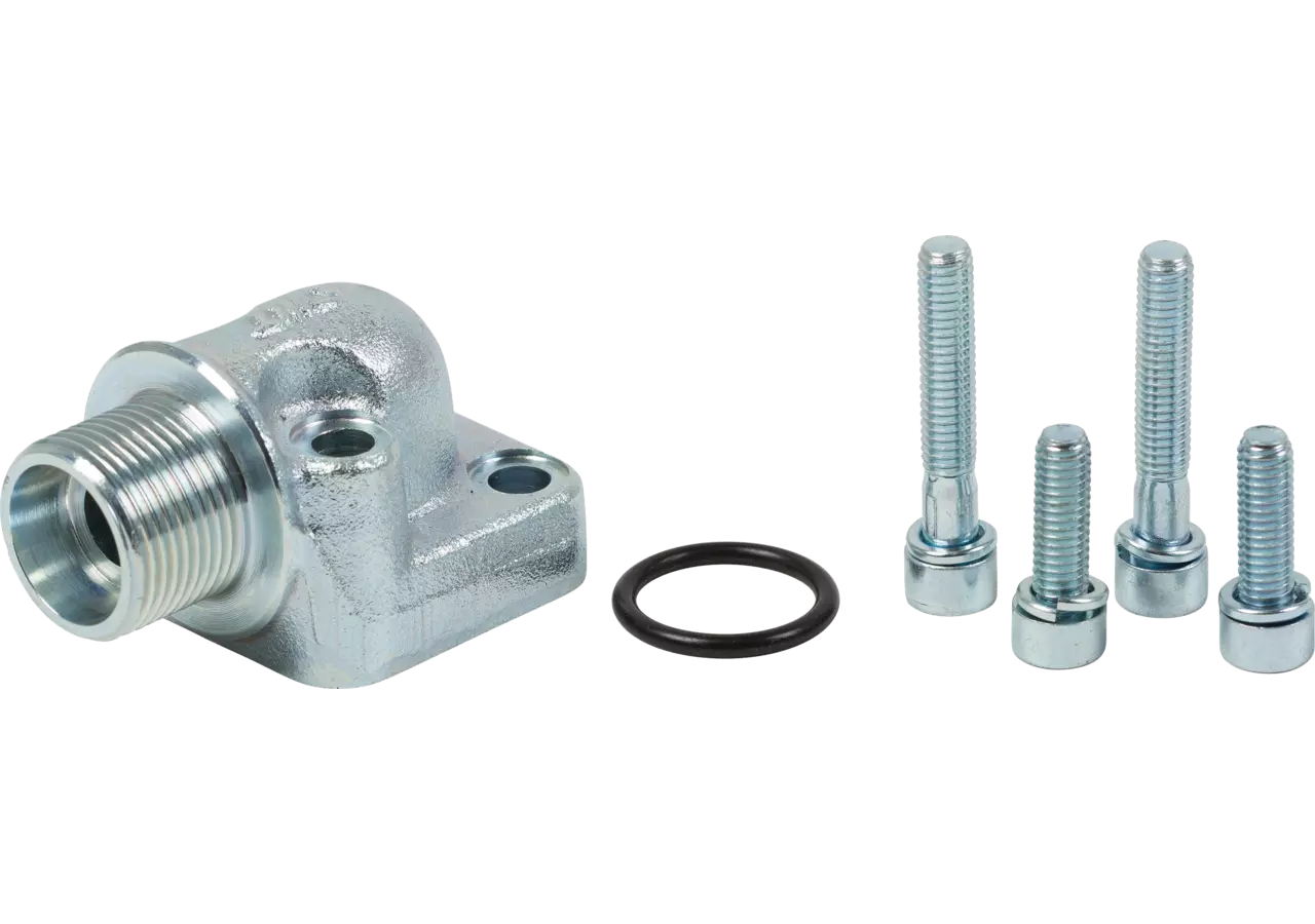Pumpenflansch 12L LK 35 Mit DIN 24° Anschluss GartenShop24 - Hochwertige Gartengeräte