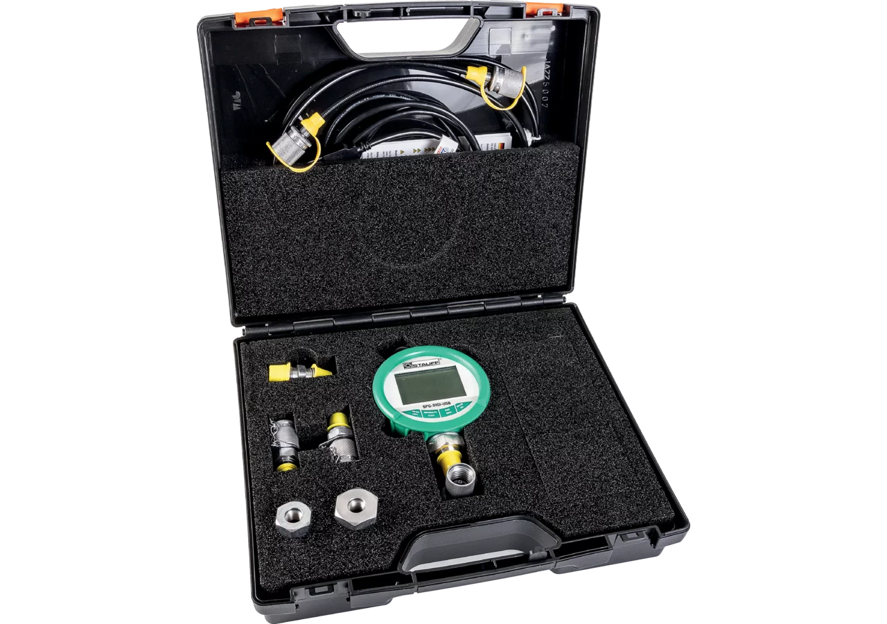 Digitalmanometer Box USB, 400 bar im Set STAUFF