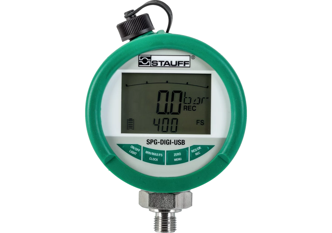 Digitalmanometer Box USB, 400 bar im Set STAUFF