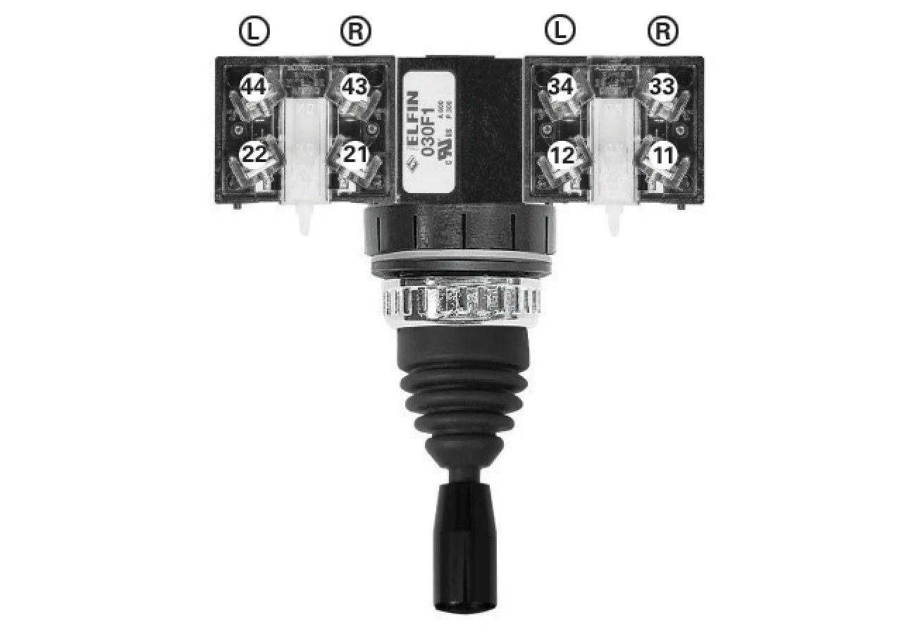 Joystick 2-Stellungen 2 x Federrückzug Zulassungen: CE, UL, CSA, EAC GartenShop24