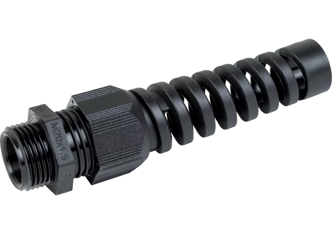 Spiralkabelverschraubung schwarz, für Kabel d= 6 -12mm M20 x 1,5 – passend für Kabel d= 6 -12mm M20 x 1,5 GartenShop24 - Hochwertige Gartengeräte