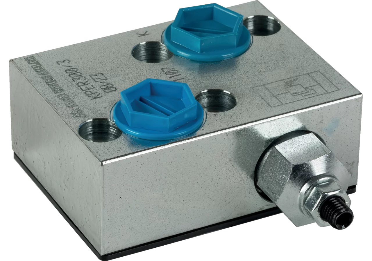 Freilaufventil mit integriertem Schockventil in A M+S Hydraulic