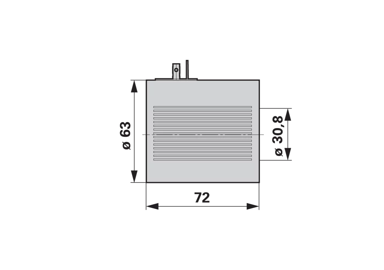 Magnetspule 12 V, ID 30,8 mm, L 72, 65 Watt GartenShop24 - Hochwertige Gartengeräte
