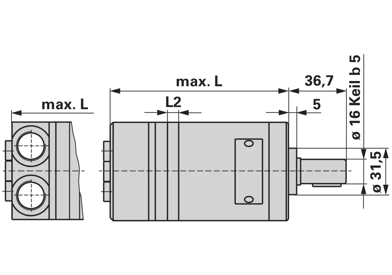 Planetenmotor MM 32 C M+S Hydraulic