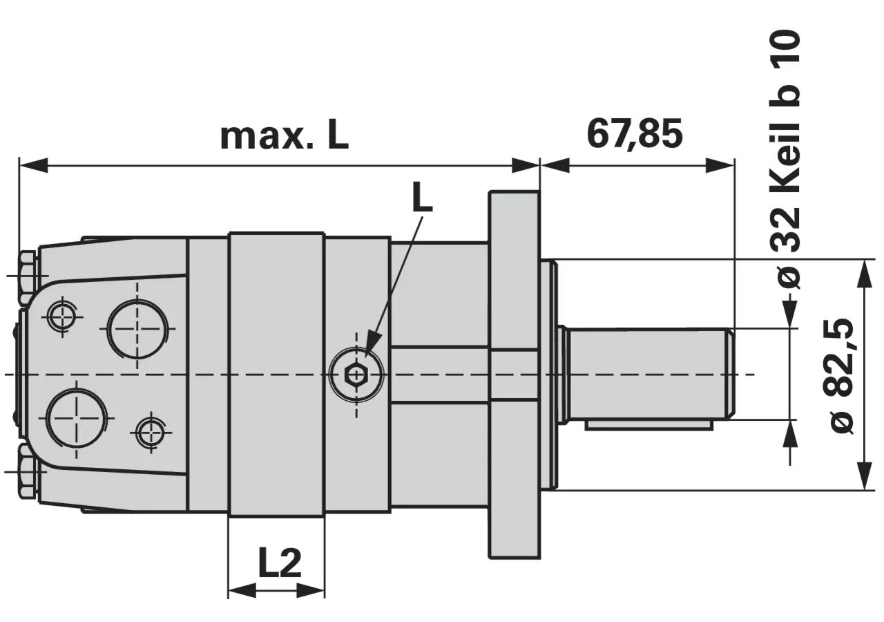 Planetenmotor MS 160 M+S Hydraulic
