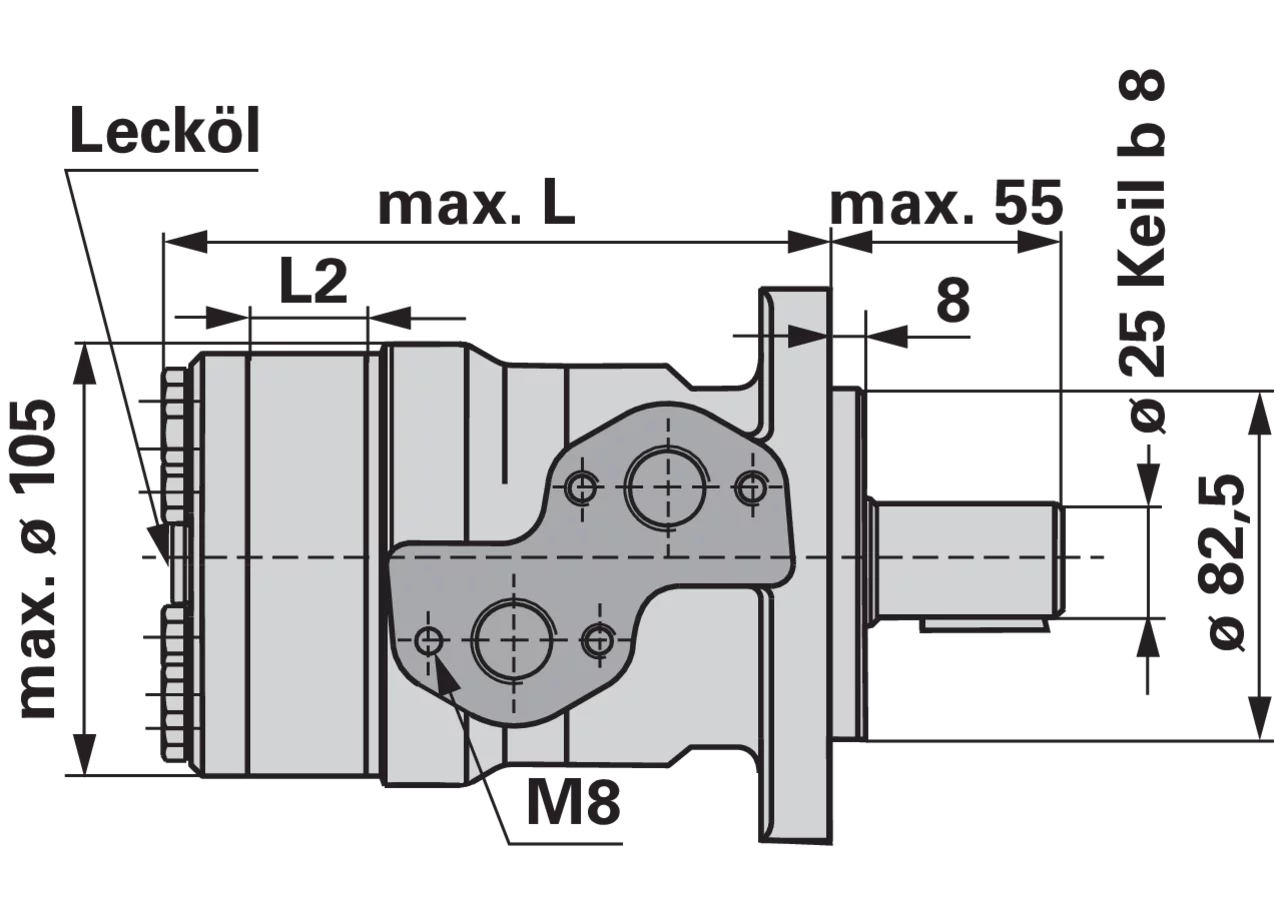 Planetenmotor MR 200 CD M+S Hydraulic