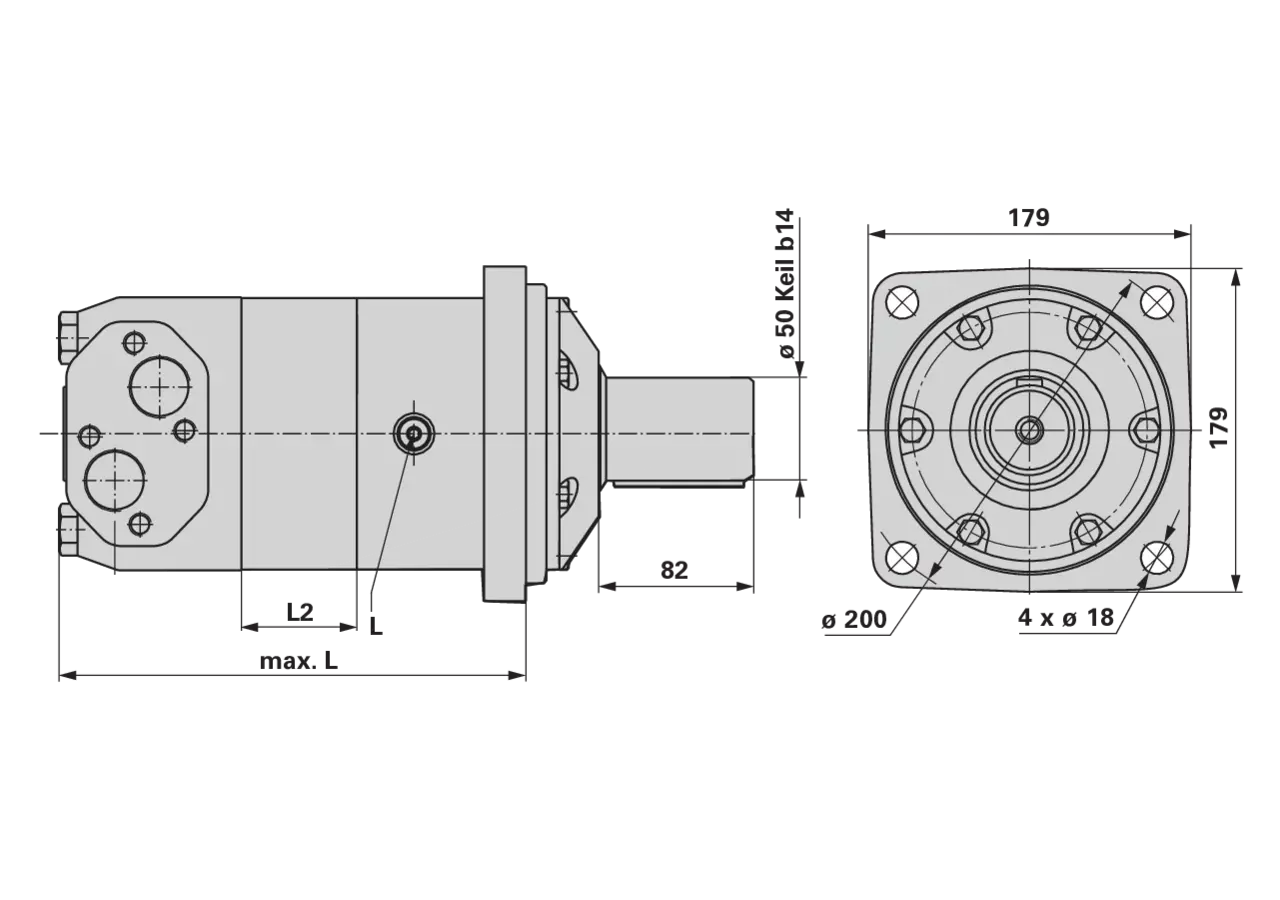 Planetenmotor MV 400 M+S Hydraulic