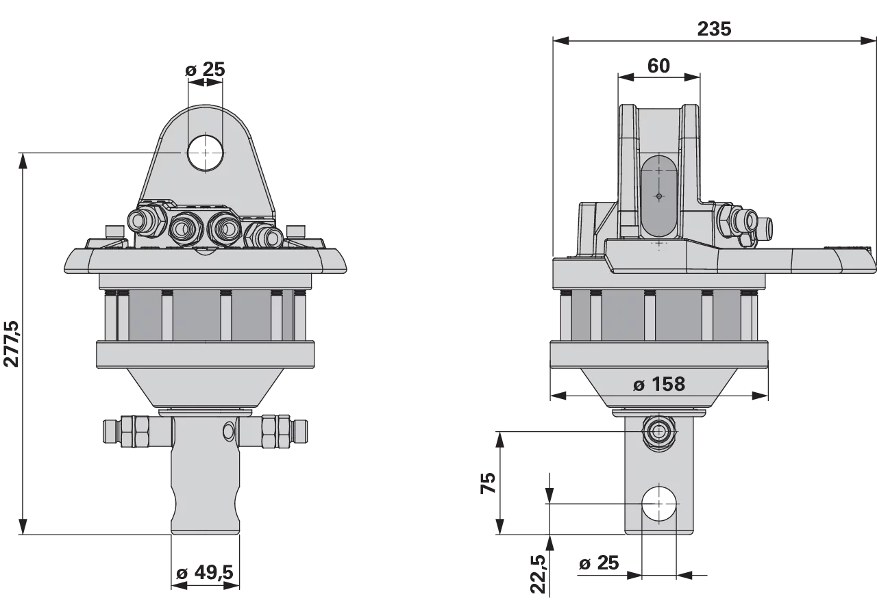 Rotator CR 300 Welle Dm 49,5 mm Finn-Rotor