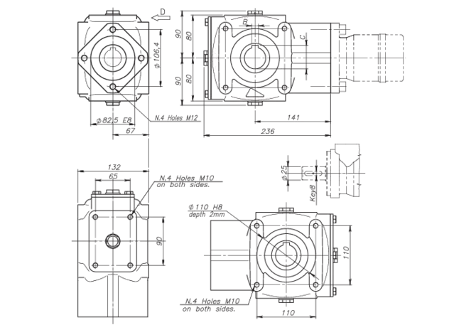 Getriebe RT100 3,1:1 Dm 35 GartenShop24 - Hochwertige Gartengeräte