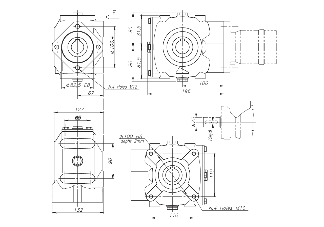 Getriebe RT50 1,9:1 1 3/8 GartenShop24 - Hochwertige Gartengeräte