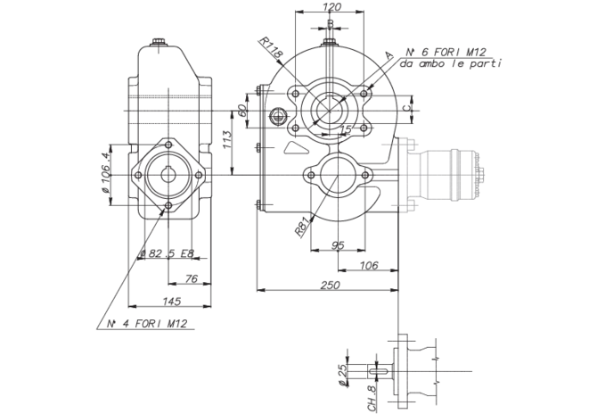 Getriebe RT190 10,2:1 Dm 45 GartenShop24 - Hochwertige Gartengeräte
