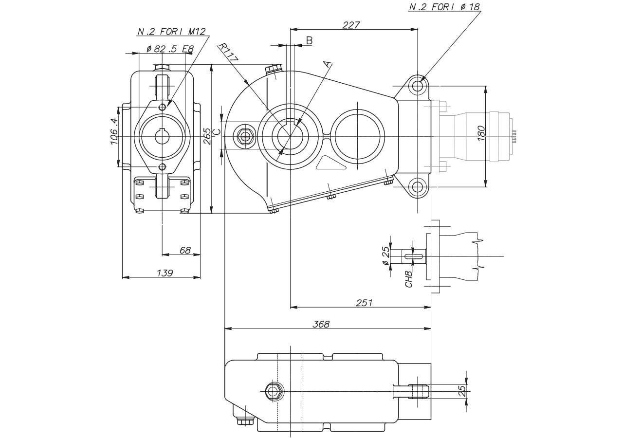 Getriebe RT200 16,4:1 Dm 35 GartenShop24 - Hochwertige Gartengeräte