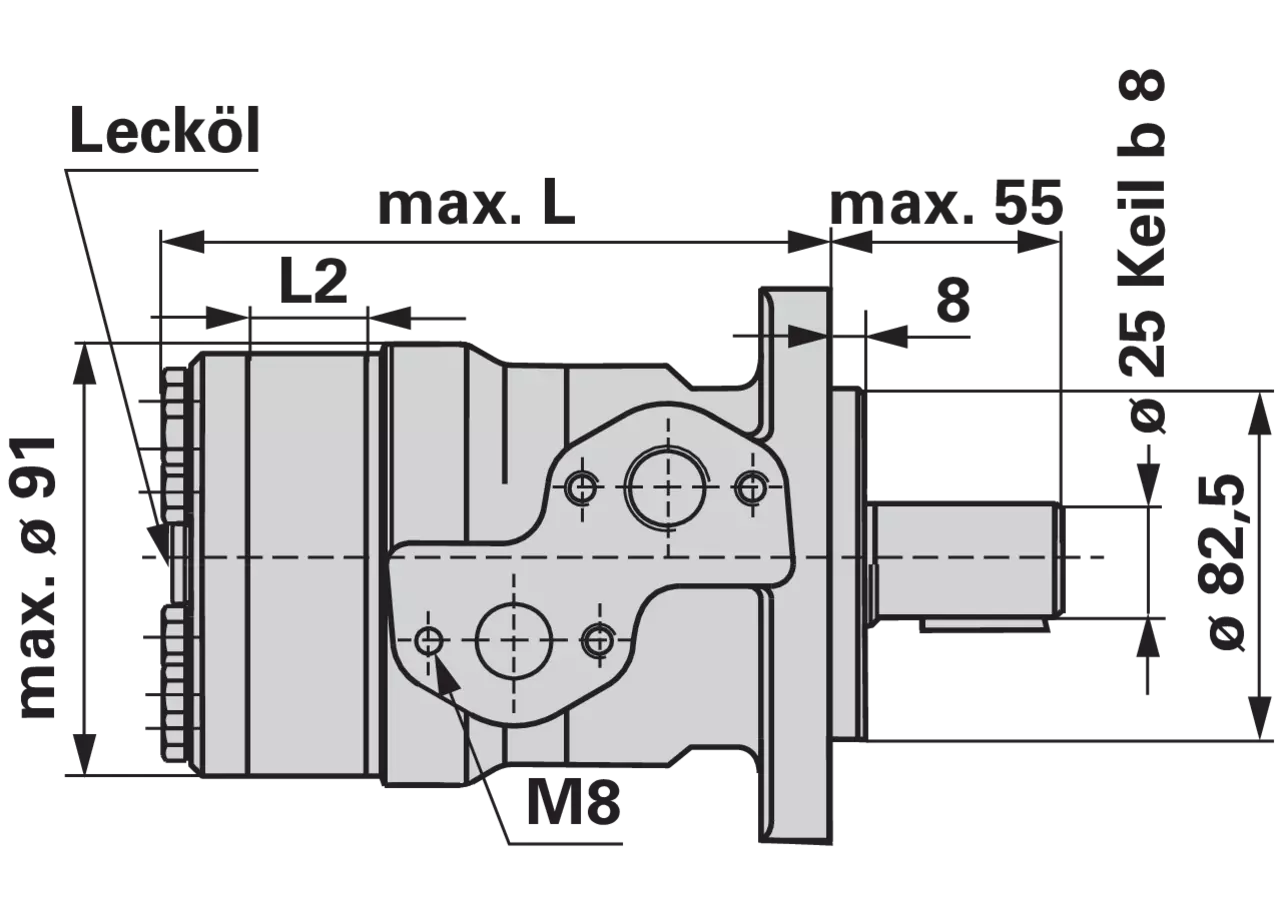 Planetenmotor MP 160 CD/4 M+S Hydraulic