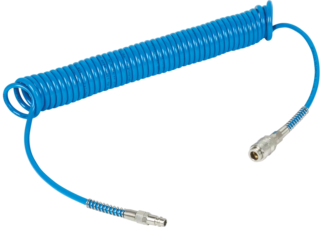 Spiralschlauch PU 12x8 mit Kupplungen 12 m GartenShop24 - Hochwertige Gartengeräte