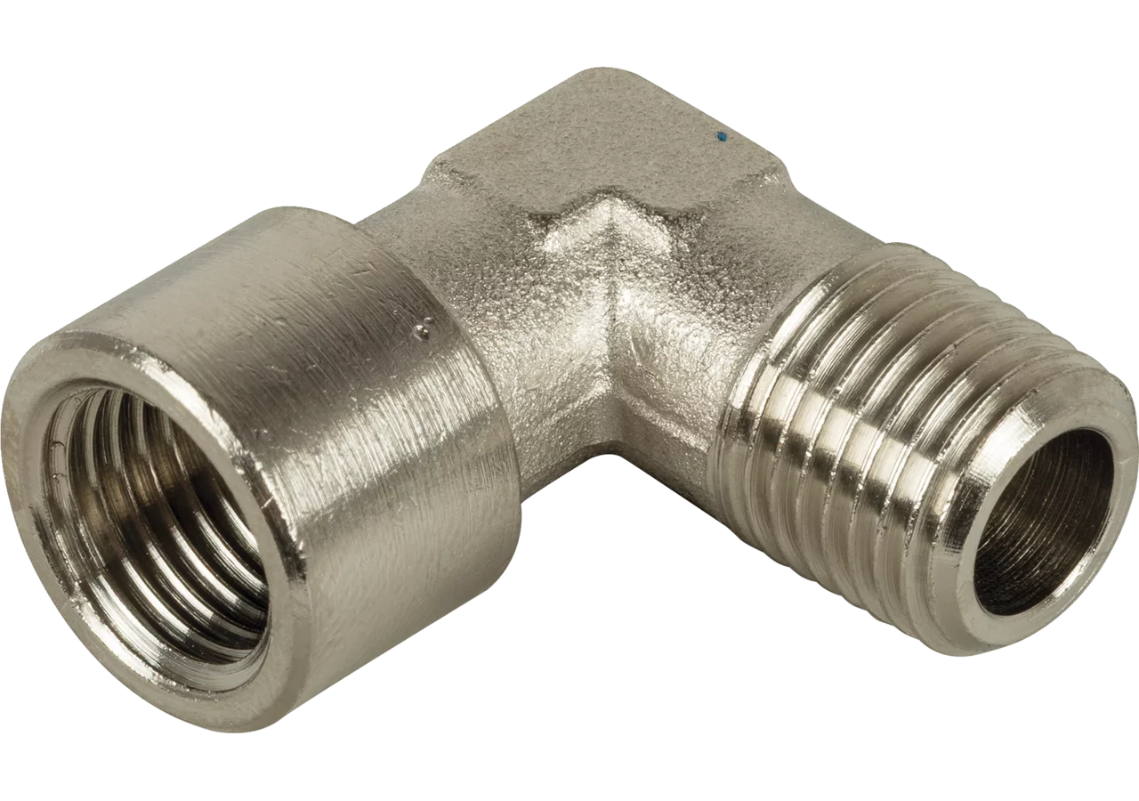 Winkel Einschraubverschraubung 3/8 mit konischem AG Messing vernickelt GartenShop24