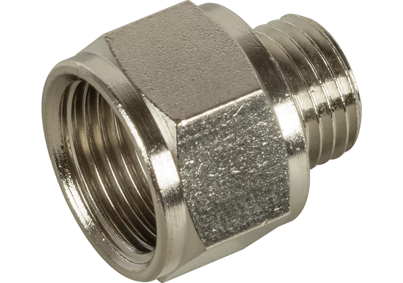 Reduziermuffe IG 3/8 - AG 1/8 Messing vernickelt GartenShop24
