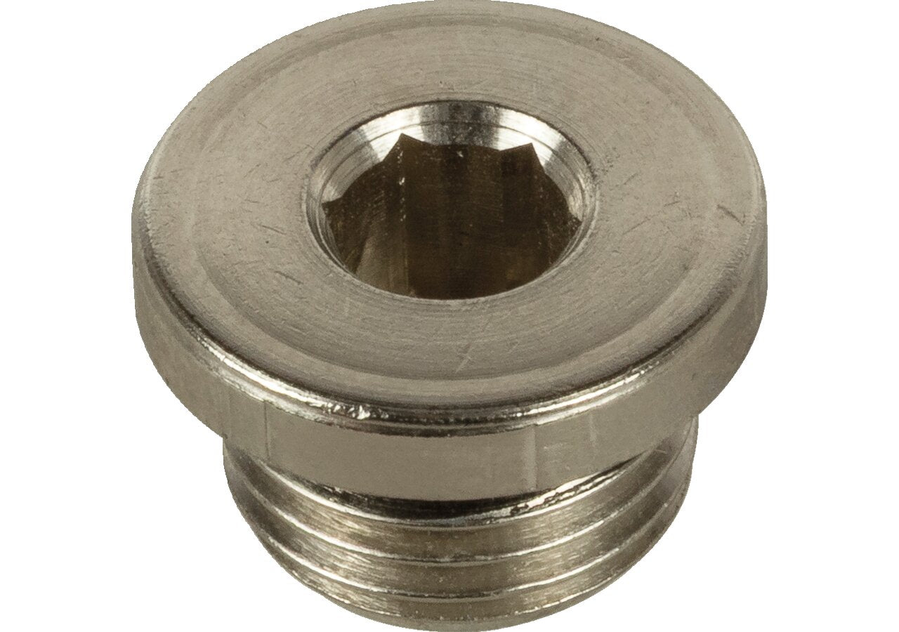 Stopfen mit O-Ring AG 3/8 Messing vernickelt GartenShop24