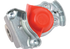 Kupplungskopf 2L Rot, mit Ventil M16 x 1,5 Wabco 9522002210 Wabco