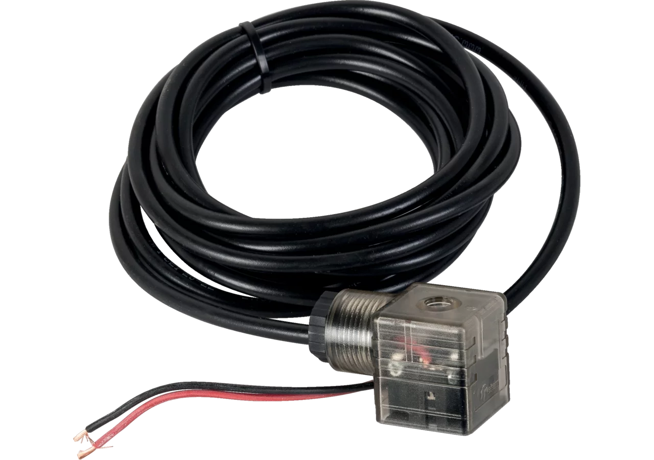 Gerätestecker mit Kabel 3 m geschraubt, 12-24 V DC, mit LED + Löschdiode GartenShop24 - Hochwertige Gartengeräte