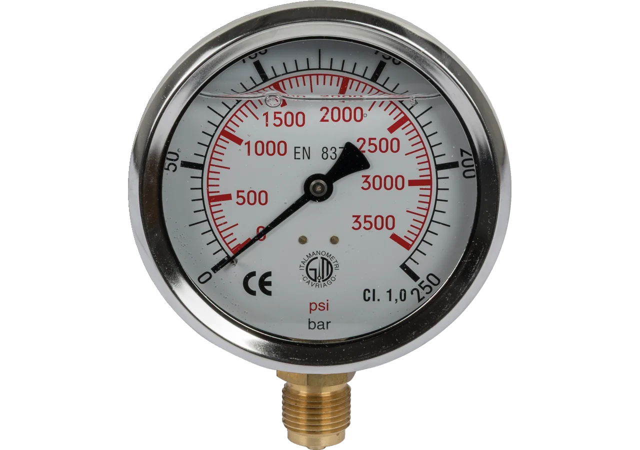 Manometer 250 bar, Dm 100 mm, G1/2 U GartenShop24 - Hochwertige Gartengeräte