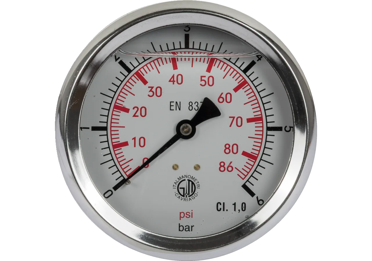 Manometer 6 bar, Dm 100 mm, G1/2 H GartenShop24 - Hochwertige Gartengeräte