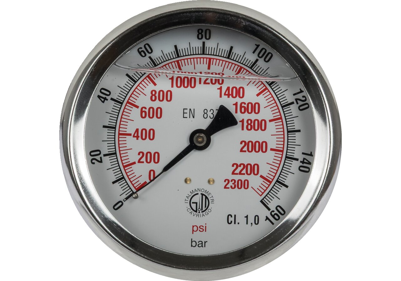 Manometer 160 bar, Dm 100 mm, G1/2 H GartenShop24 - Hochwertige Gartengeräte