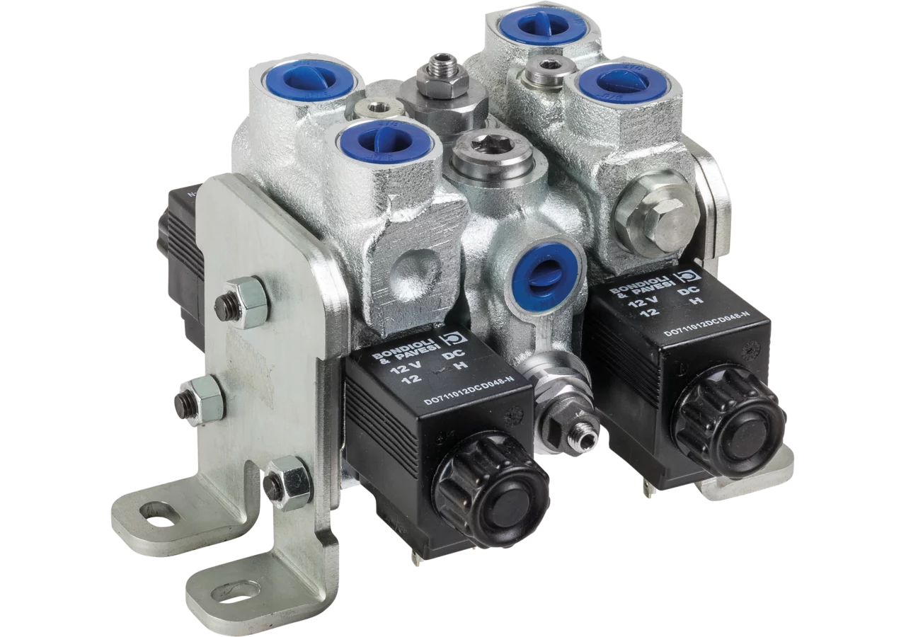Steuerventil OC/LS, BW05LS/2, 1 x A003S, 1 x A003, 12 V Bondioli & Pavesi