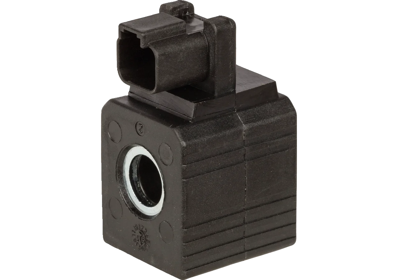Magnetspule 24 V, ID 14,3 mm, L 40 mm, 30 Watt mit Deutsch Steckanschluss Bondioli & Pavesi