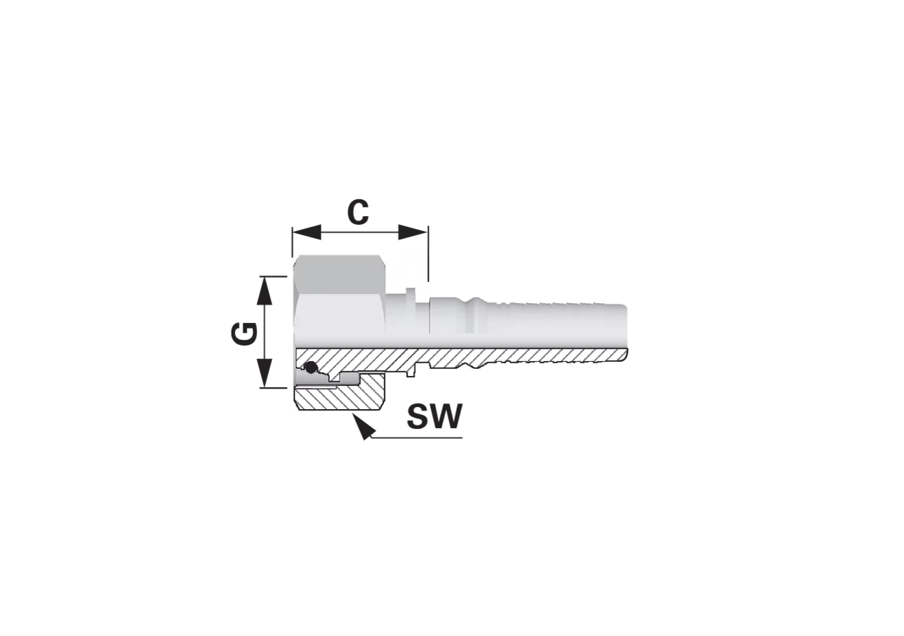 Dichtkegel DKOS IL-EVO DN25 25S Interlock EVO Alfagomma