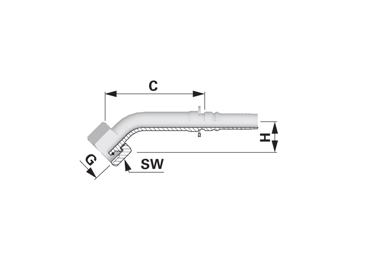 Dichtkegel DKOS45 IL-EVO DN32 38S Interlock EVO Alfagomma