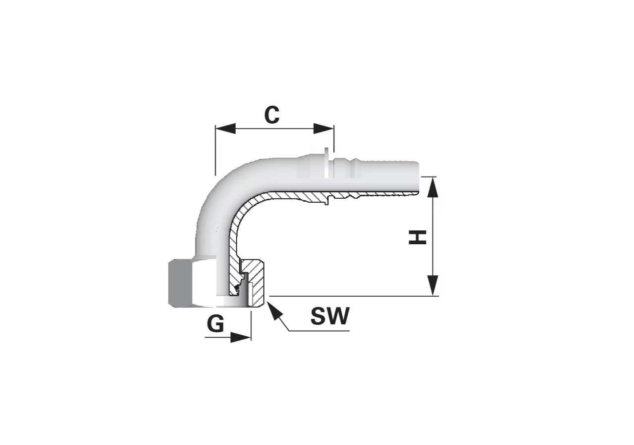 Dichtkegel DKOS90 IL-EVO DN25 30S Interlock EVO Alfagomma